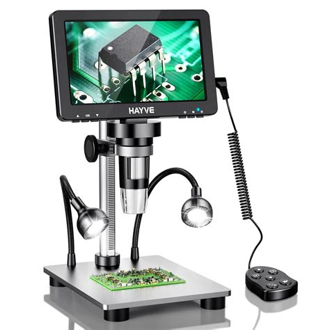 Hayve 7" LCD Digital Microscope, 1200X Magnification for Coin PCB ...