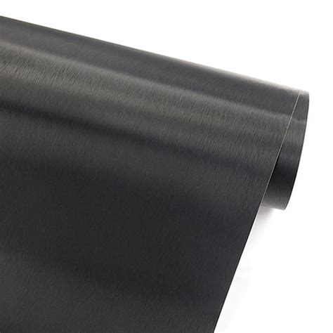Faux Black Brushed Metal Stainless Steel Contact Paper Self Adhesive ...