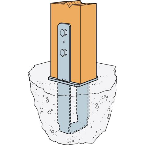 Buy CB Galvanized Column Base for 4x6 Nominal Lumber Online at Lowest ...