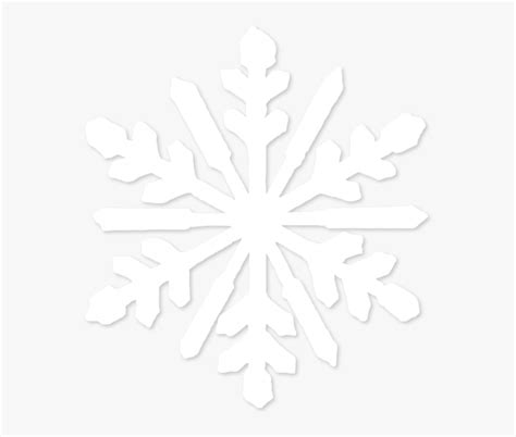 White Snowflake Png Transparent, Png Download - kindpng