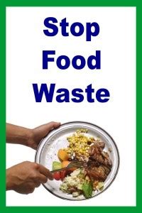 madhusigns MADHU - stop food waste poster in self adhesive vinyl ...