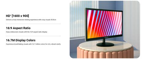 ZEBSTER A20HD LED,20 Inch (50.8cm) LED Monitor, Dual HDMI & VGA Input ...
