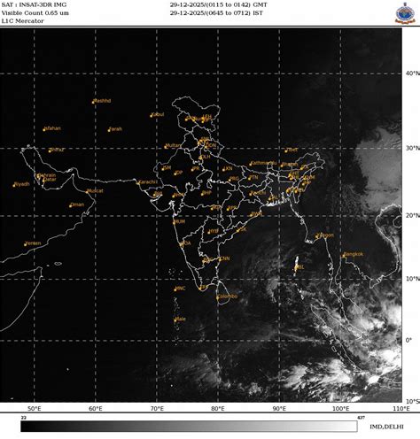 Satellite image reveals massive extent of fog blanketing north India