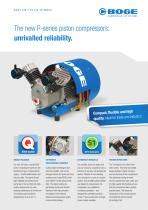 Piston compressor - P…L - BOGE - air / electrically-powered / stationary