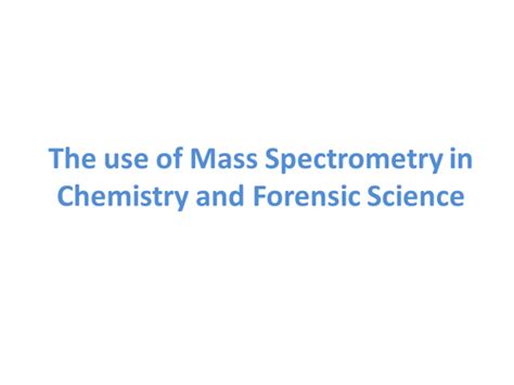 Image result for Mass Spectrometry Tutorial