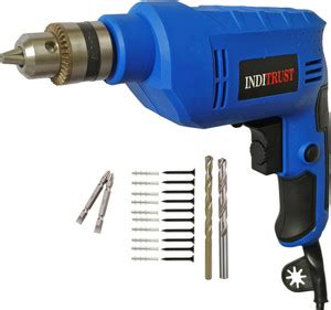 Inditrust 400w~ 500w Reversible Drill Machine 2pc ph2 bit 1pc masonry ...