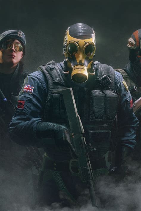 Download wallpaper mask, victories, characters, Rainbow six, section ...