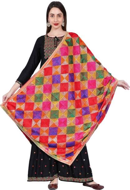 Phulkari Dupatta - Buy Phulkari Dupatta online at Best Prices in India ...