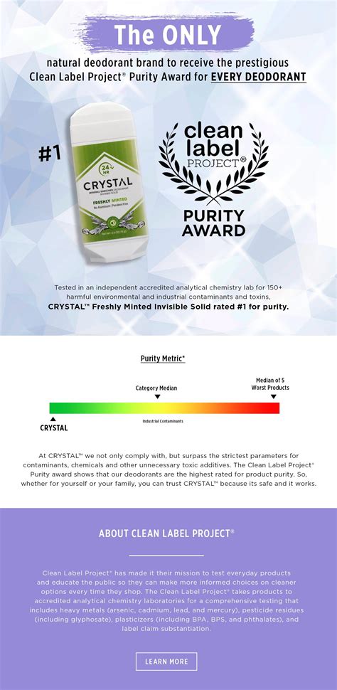 Clean Label Project – CRYSTAL™ Deodorant