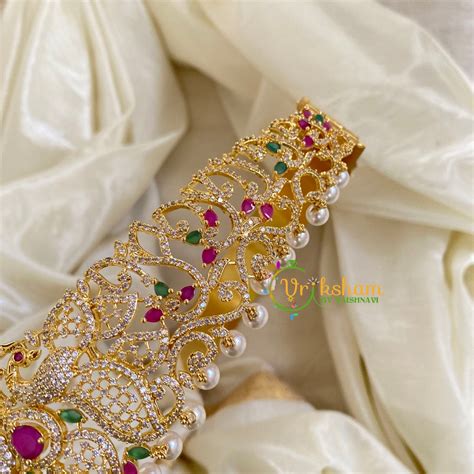 Kids Hipbelt - AD Stone Floral Hipbelt -G9849 – vrikshamindia