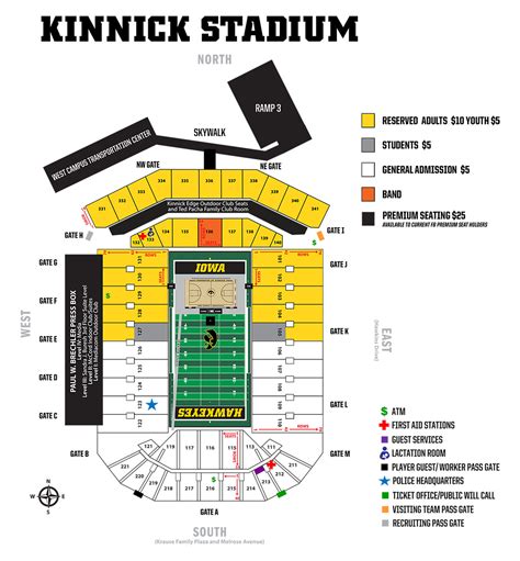 Iowa Kinnick Stadium Seating Chart