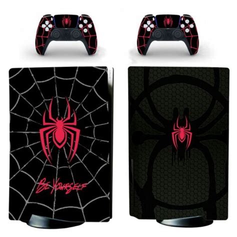 Buy PS5 Standard Disc Console Vinyl Skin Sticker Decal Spider-Man Miles ...