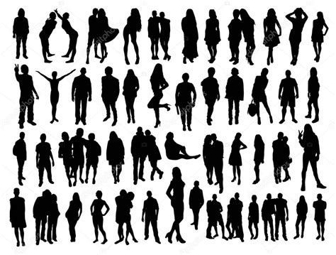 Black people silhouettes Stock Vector by ©orfeev 74461513