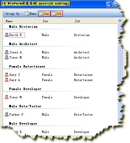 ListBox 的图像结果