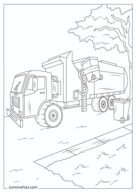 Mcneilus Garbage Truck Coloring Page