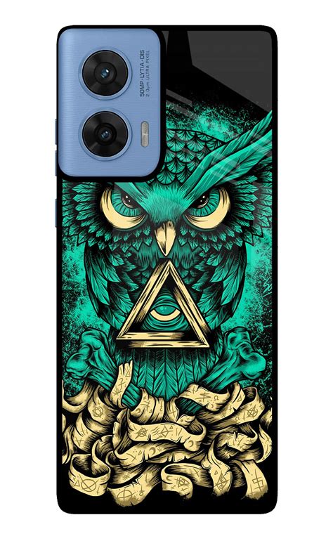 Buy Now Green Owl Glass Case for Moto G96 5G Online | Casekaro