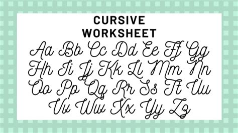 Cursive Alphabet: Your Guide To Cursive Writing - Science Trends