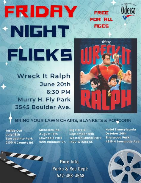 Friday Night Flicks- Wreck it Ralph, 3545 Boulder Ave, Odessa, TX 79762 ...