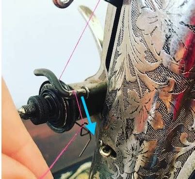 Image result for How to Thread Antique Singer