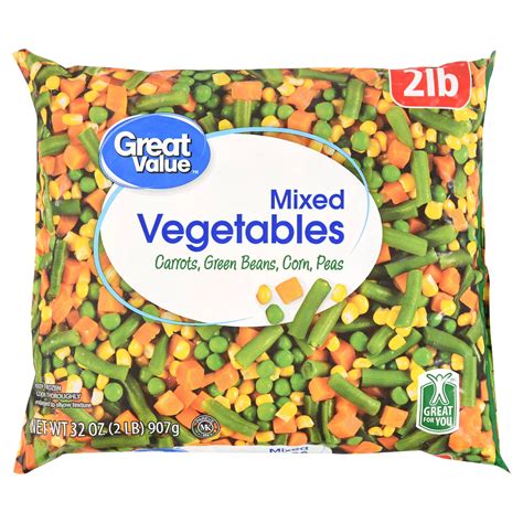 Great Value Mixed Vegetables, Frozen Vegetables, 32 oz Bag - Walmart.com