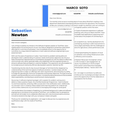 Image result for Software Engineer Cover Letter Examples
