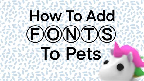 IM BACK 🌟 || How to add FONTS to your pets name in Adopt Me (iOS and ...