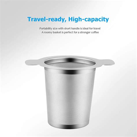 Stainless Steel Tea Infuser With Large Capacity Perfect Size Double ...