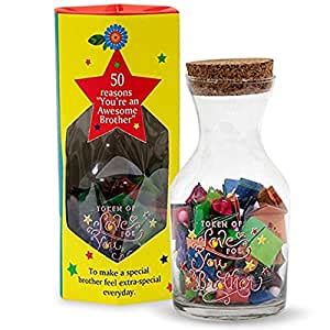 Archies Token of Love for Your Brother Message in A Bottle/Jar,Height ...