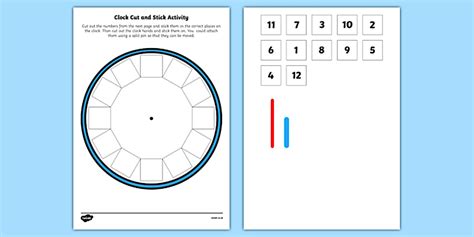 Clock Craft - Create a Clock School Project - Twinkl