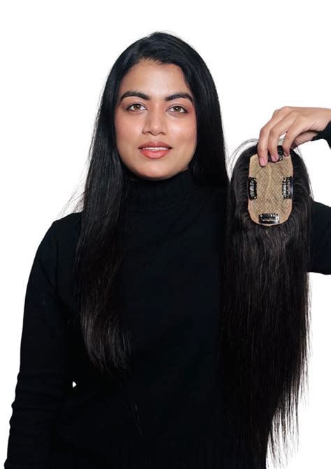 Human Hair Toppers for Women – 100% Human Hair | The Big Wig India