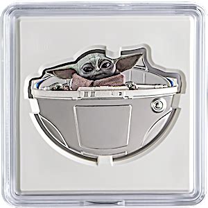 2023 1 oz Niue Silver Star Wars Grogu in Pod Coin