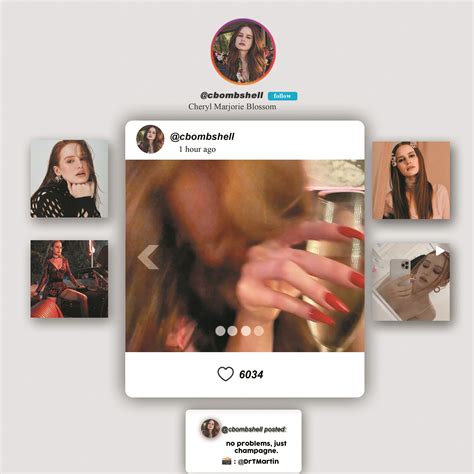 Cheryl Blossom Instagram template by direfuldiaries on DeviantArt