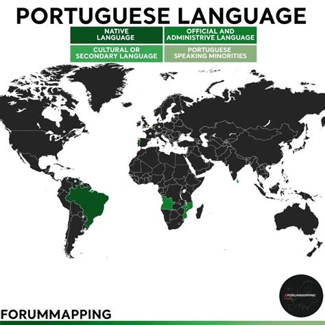 Portuguese Language Map