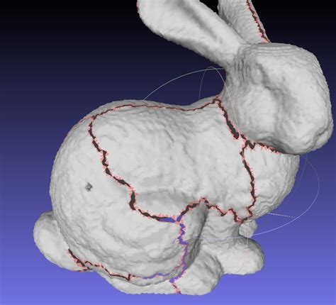 MeshLab Fill Hole 的图像结果