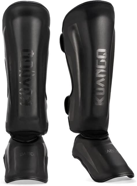 KUANG QUAN Muay Thai Shin Guards, Muay Thai Martial Arts Kicking Leg ...