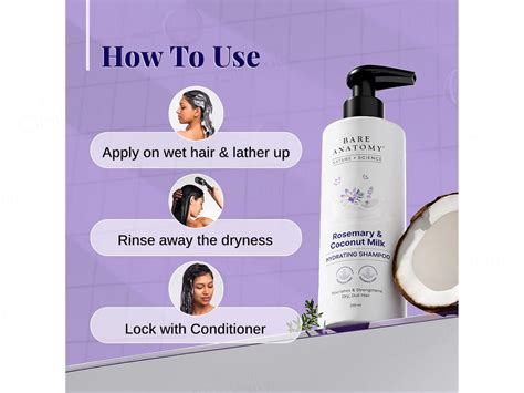 Buy Bare Anatomy Rosemary & Coconut Milk Hydrating Shampoo Online at ...