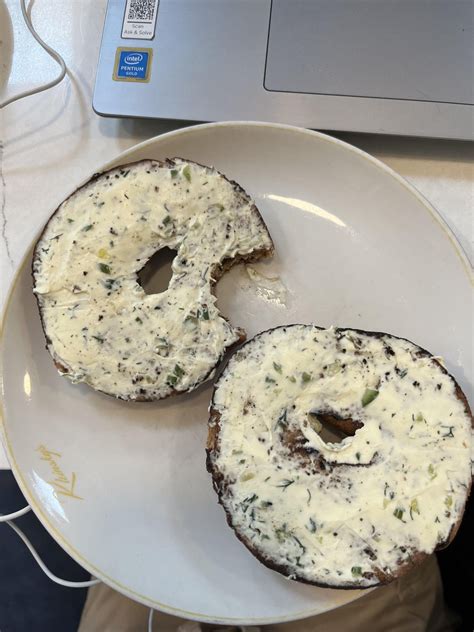 Calorie estimate ? Raisin Bagel with cream cheese and cucumber. 1 slice ...