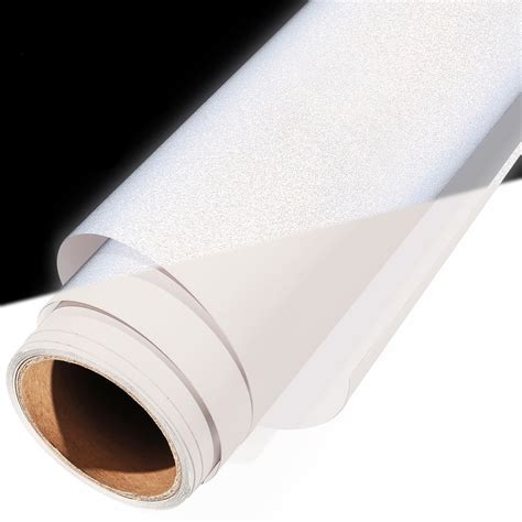 White Reflective Vinyl 12 X 4 Ft White Reflective Permanent ...