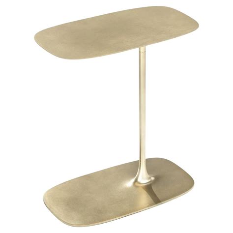 UNISM - Low Side Table - brass aged For Sale at 1stDibs