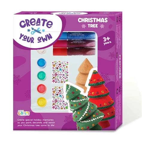 Cots and Cuddles Wooden Diy Christmas Tree for Kids - Christmas Themed ...