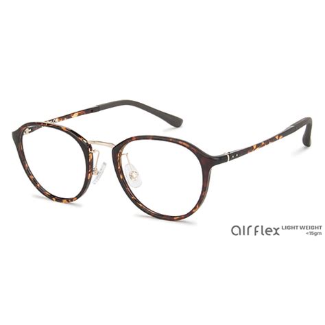 Buy Brown Tortoise Gold Brown Tortoise Full Rim Round Lenskart Air SG ...