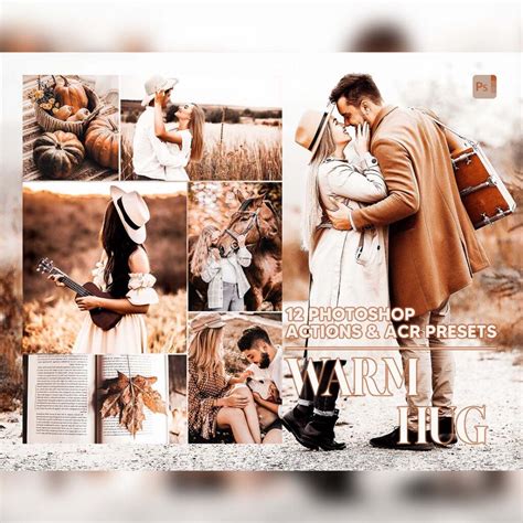 12 Photoshop Actions, Warm Hug Ps Action, Love ACR Preset, Autumn Ps ...