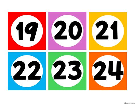 Image result for Color-Coded Number Labels