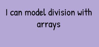 Image result for How to Array Model Division Decimal