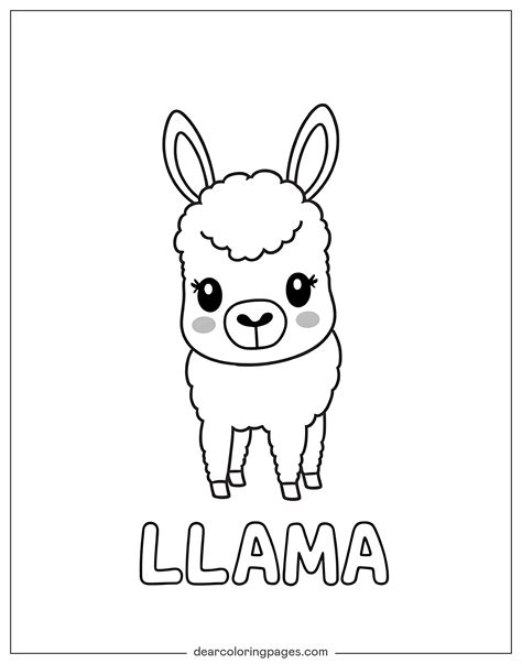 Llama Coloring Pages - 15 Free Printable Coloring Pages