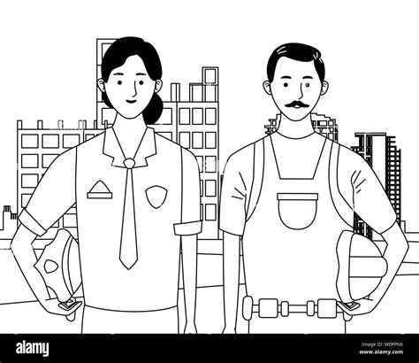 labor day employment celebration cartoon Stock Vector Image & Art - Alamy