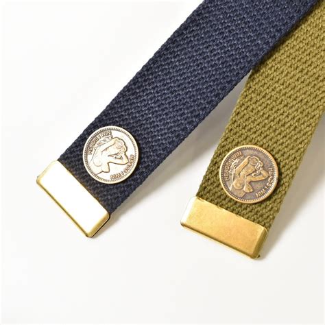 ボタンワークス "Heads I Win" ダブルリング ロングGIベルト | Button Works Store ボタンワークス