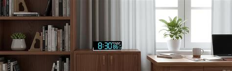 Buy Shamtree 7" Digital Alarm Clock with LED Display, Dual Alarms ...
