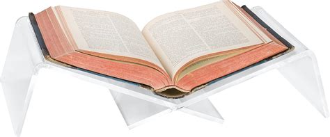 Buy Red Co. Clear Acrylic Book Holder 2 Piece Reading Display Stand for ...