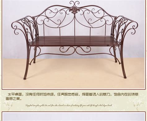 厂家欧式铁艺椅子沙发床家具户外长条双人椅室外椅公园长椅休闲椅-阿里巴巴